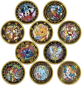 ★新品未使用タグ付き★テンヨー　ディズニー　缶バッジ　全種コンプリート Amazon | テンヨー(Tenyo) 圧倒的な 金バッジ ディズニー